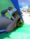 05-11-02 1214 Mike reading at beach.jpg (38145 bytes)